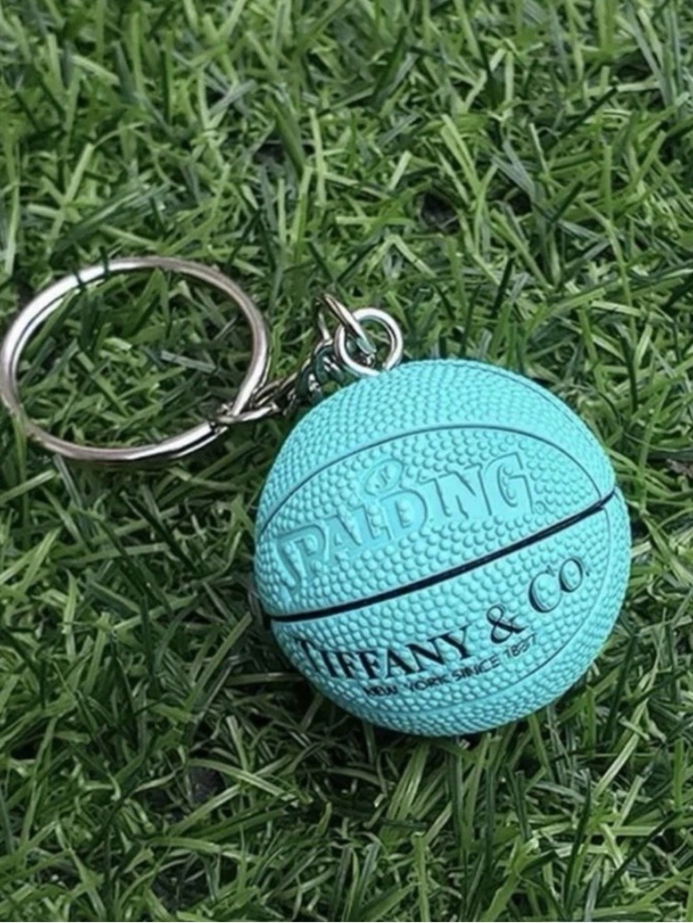 Synthetic Tiffany & Co. Mini Basketball Keychain - Blue